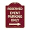 Signmission Reserved Event Parking W/ Right Arrow Heavy-Gauge Aluminum Sign, 24" x 18", BU-1824-23221 A-DES-BU-1824-23221 - alternate 1